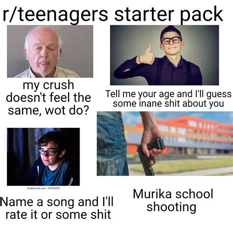 r teenagers|r teenagers starter pack.